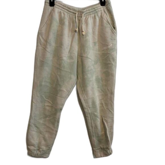 adidas Pants - Adidas Women's Green and Khaki Joggers S